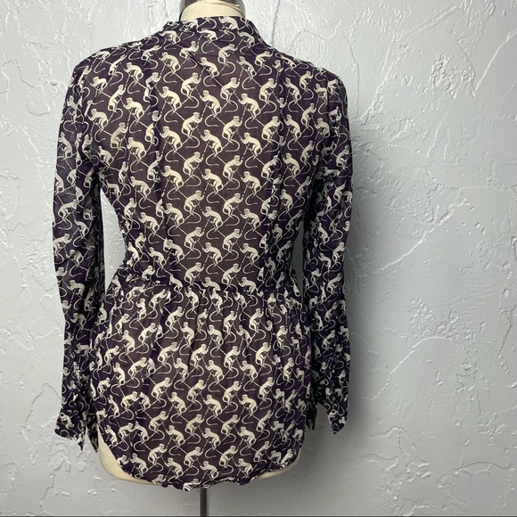 Anthropologie Monkey Animal Printed Top - Picture 3 of 10